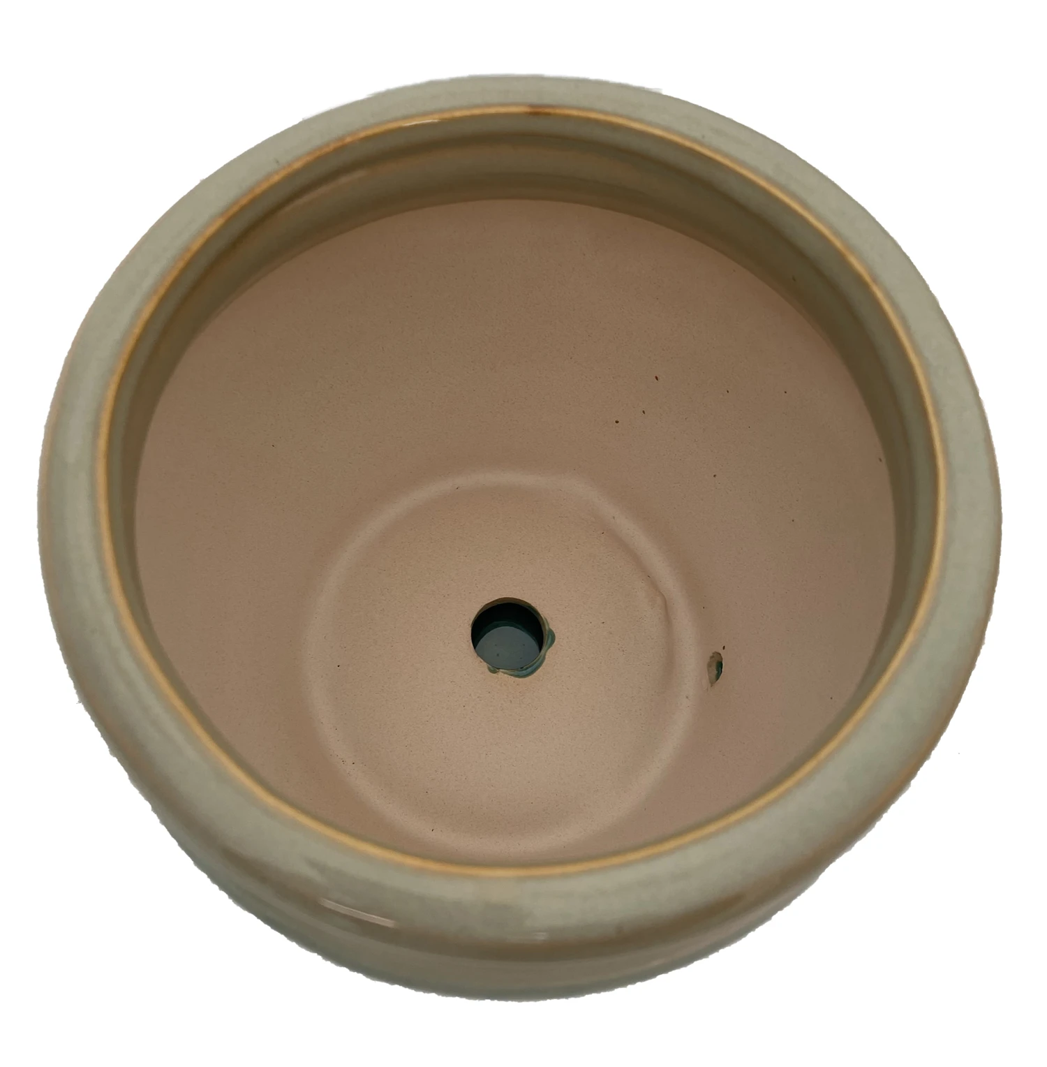 Archdale Ceramic Planter With Attached Saucer - Moss - 6" X 5" - Image 2