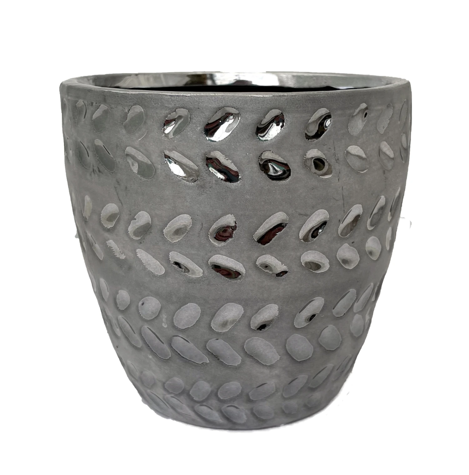Cosmos Meteor Ceramic Planter - 5.25" X 5" - Zig Zag